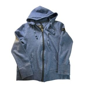 Giesswein Wool Basics Size 8 Hooded Jacket Merino Virgin D 38 F 40 Blue Zip